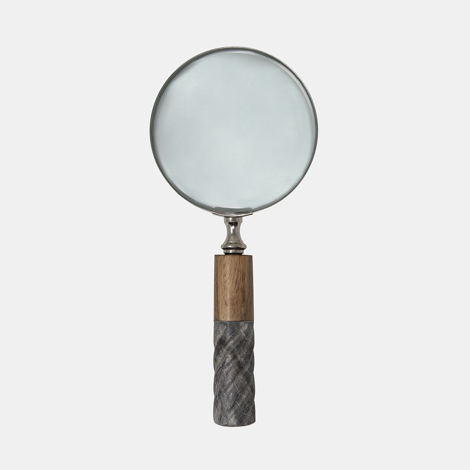 Magnifying Glass Brown/Gray 4"D
