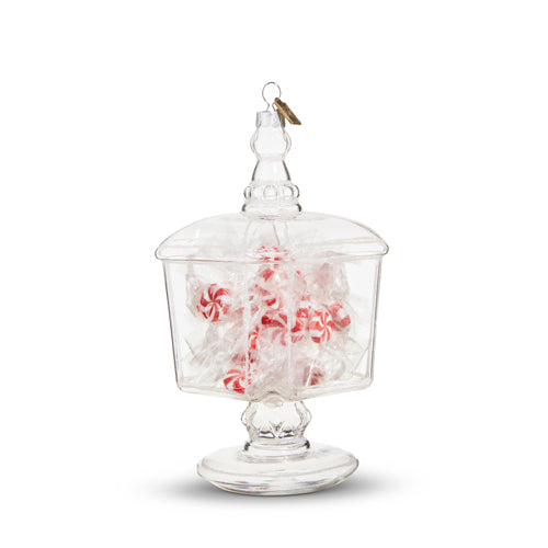 Ornament 6.5" Christmas Candy Jar