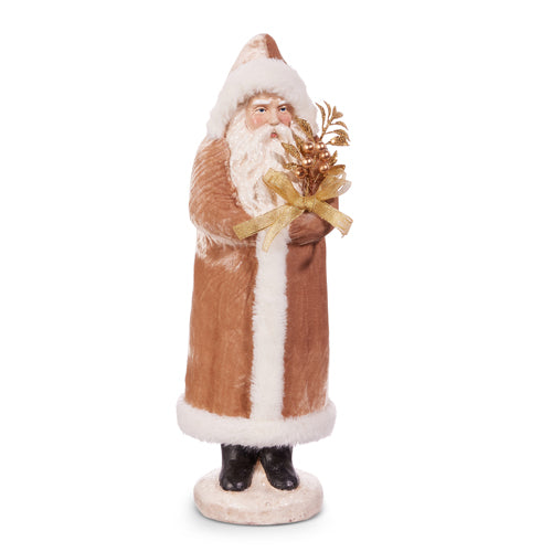 Champagne Hooded Santa 17.75"