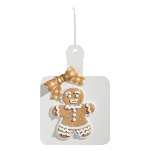 7.75" Gingerbread Cookie Cutting Board Ornament