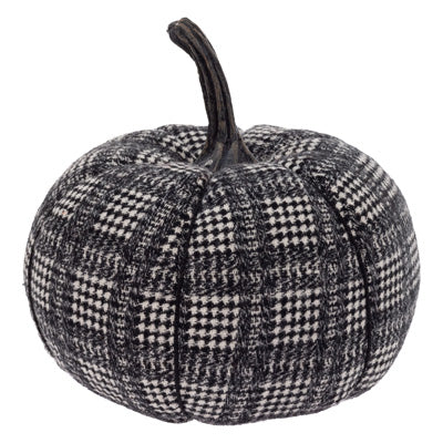 Black & White Plaid Pumpkin