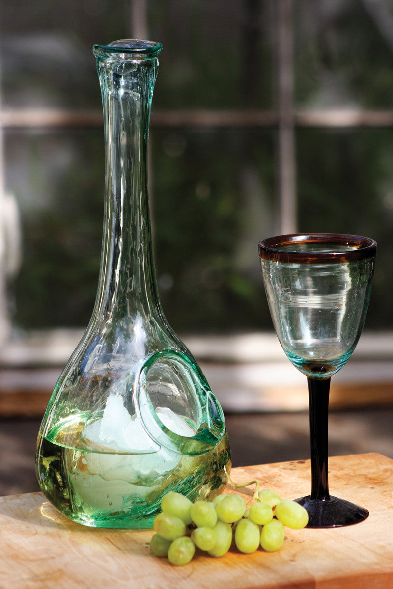 Decanter White Wine Glass With Ice Pocket