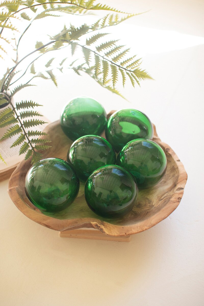 Recycled Glass Ball-Green