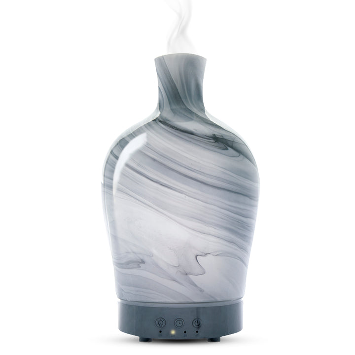 Cararra Marble Hand-Blown Glass aAroma Diffuser