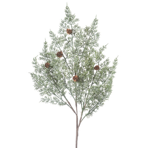 Stem 37" Cedar & Pinecones Spray
