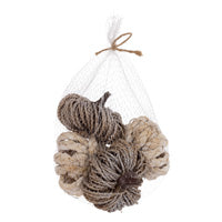 Mini Braided Pumpkins Set of 4