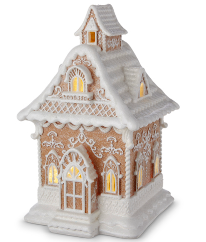 13" Lighted Gingerbread House