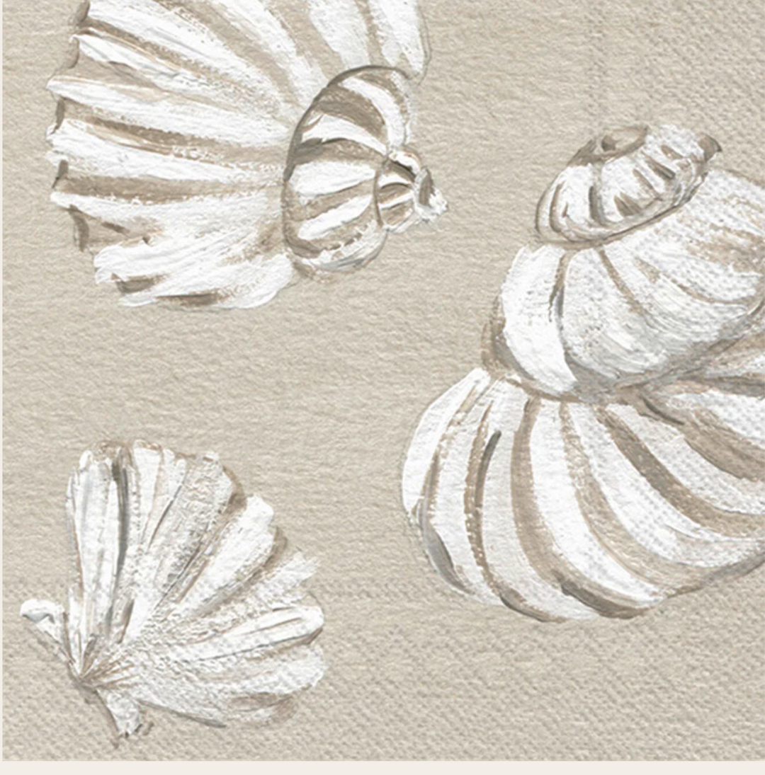 Beach Treasures Shells Cocktail Napkin