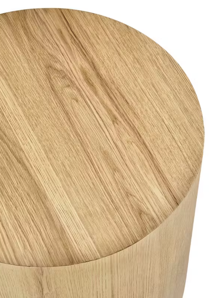 Louis Solid Wood Round End Table