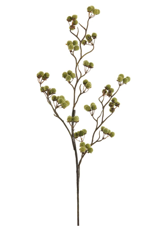 Pompon Berry Spray 35"