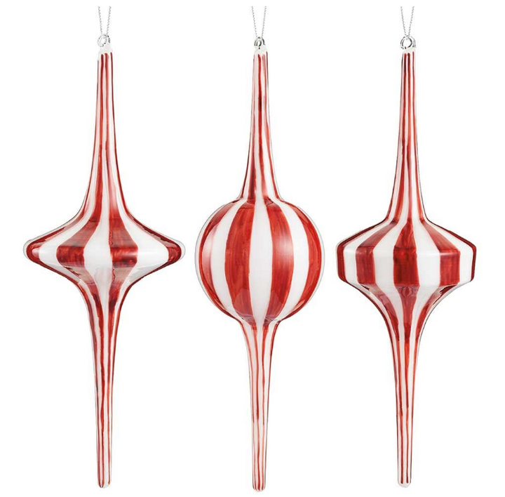 Peppermint Finial Ornament