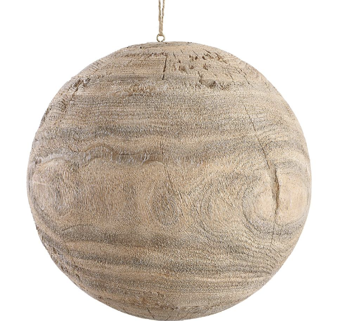 Wooden Ball Ornament