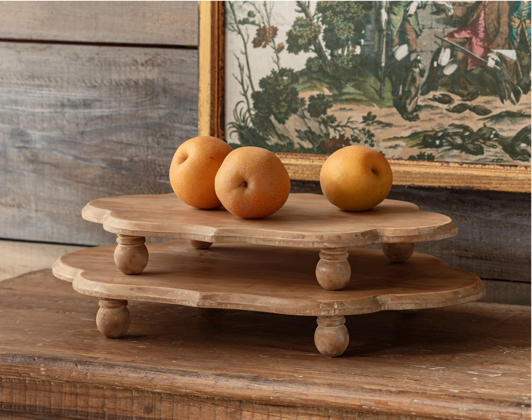 Oval Wooden Serving Platform