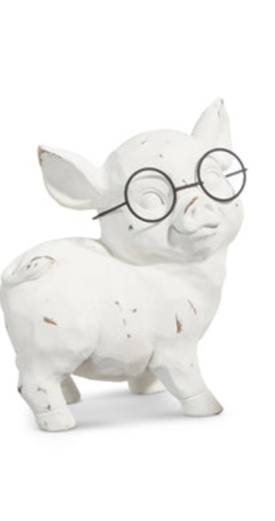 6.5" Pig with Glasses