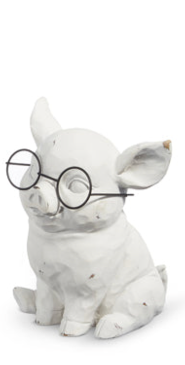6.5" Pig with Glasses