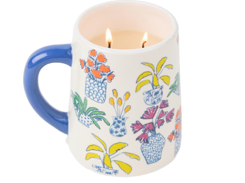 Sweet Grace Floral Mug Candle