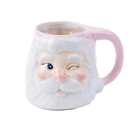Sweet Grace Santa Mug Candle