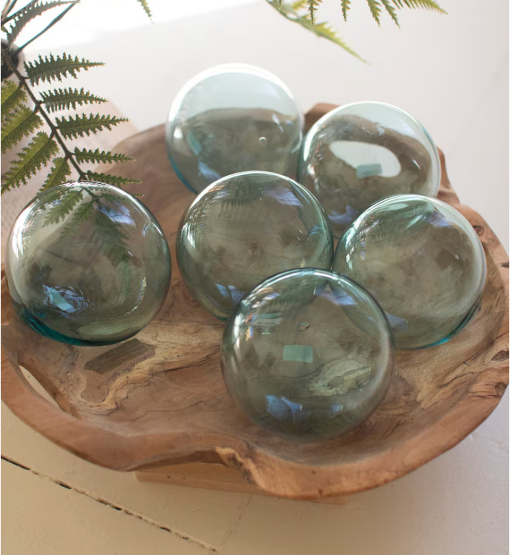 Recycled Glass Ball Clear