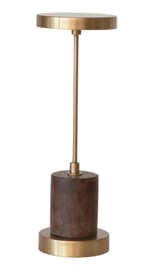 Antique Brass LED Table Lamp w/ Touch Sensor