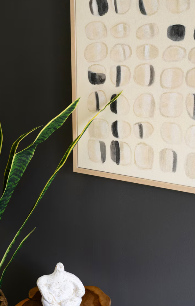 Framed Acrylic Abstract Painting