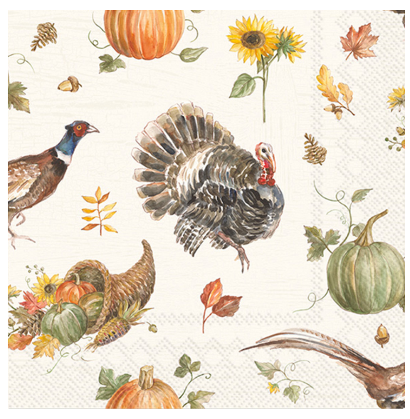 Happy Harvest Cocktail Napkin