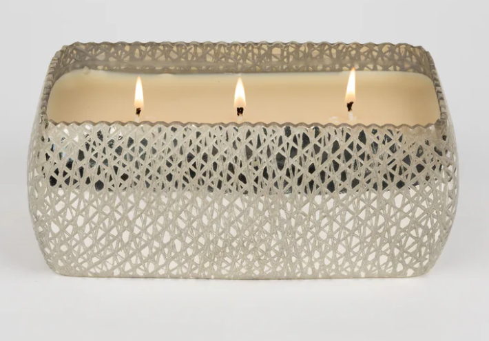 Sweet Grace Silver Rectangle Candle