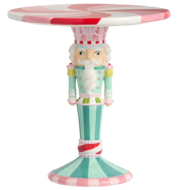 Peppermint Nutcracker Cake Stand