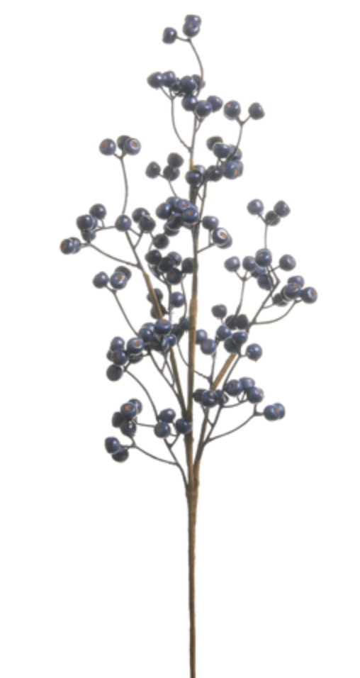 Blue Berry Spray 27"