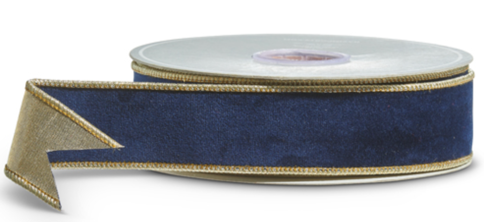Blue Velvet Ribbon 1.5"W x 10yds