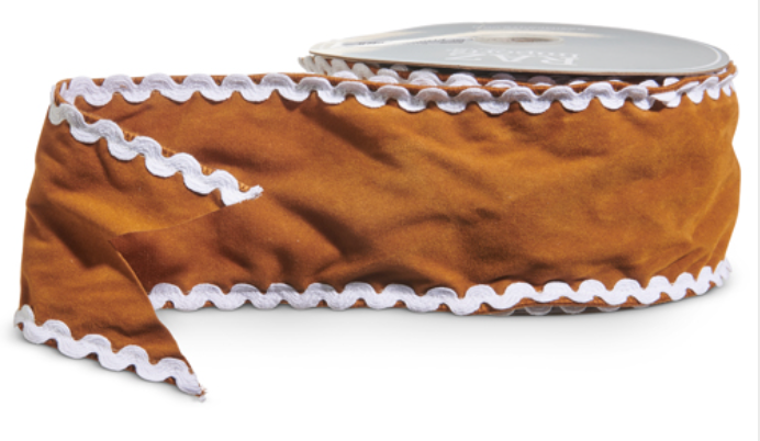 Sueded Gingerbread Ribbon 4"W x 10yds
