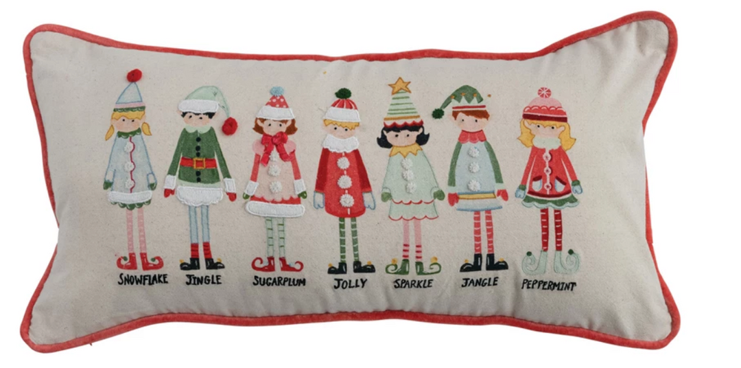 Whimsical Elf Lumbar Pillow