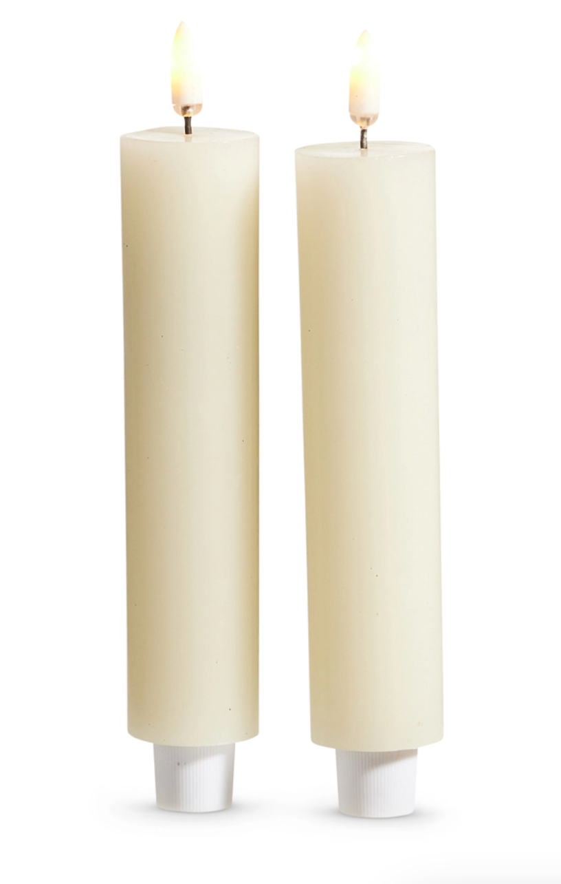 1.25" X 4.5" Ivory Taper Candle