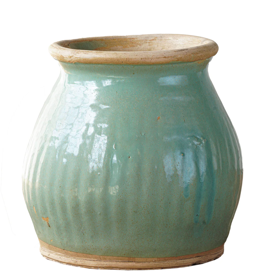 Vintage Celadon Jar
