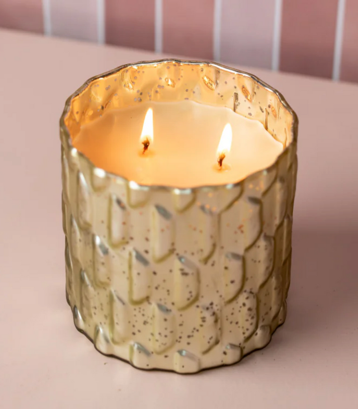 Candle Sweet Grace Matte Gold w/ Wood Lid