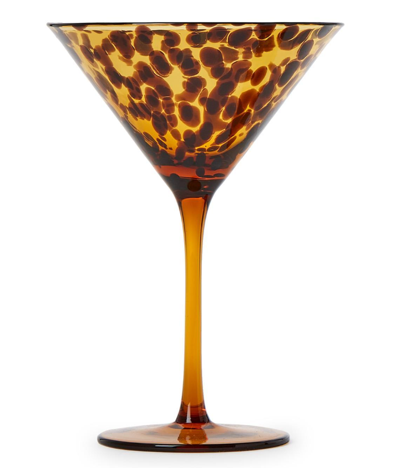 Tortoise Martini Glass