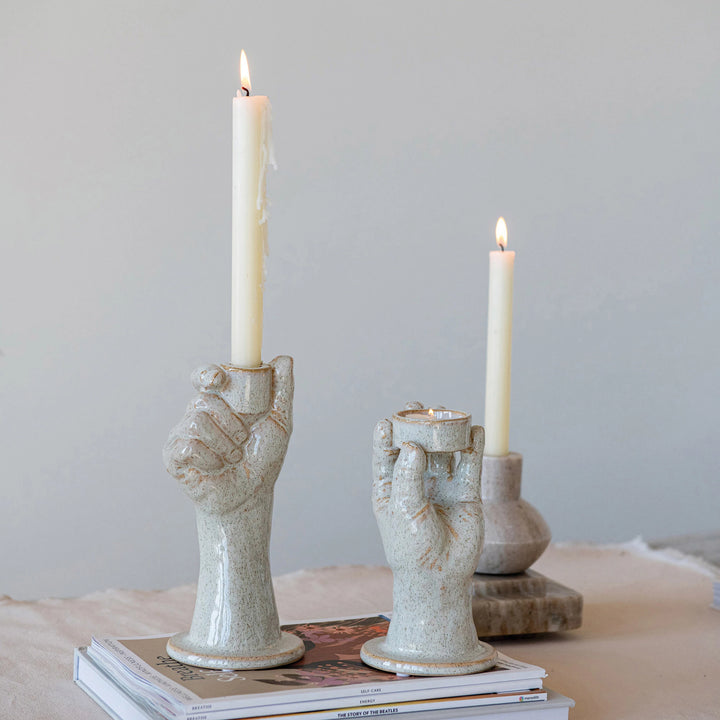 Tealight Holder Hand Stoneware