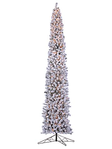 10'x27" Flocked Tower Tree - The Aspen