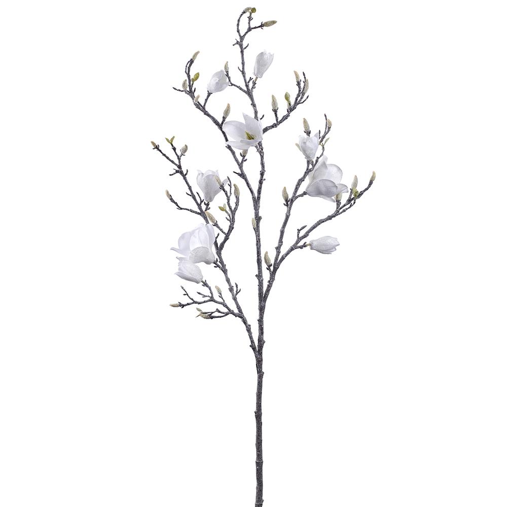 53.5" Glittered Magnolia Spray