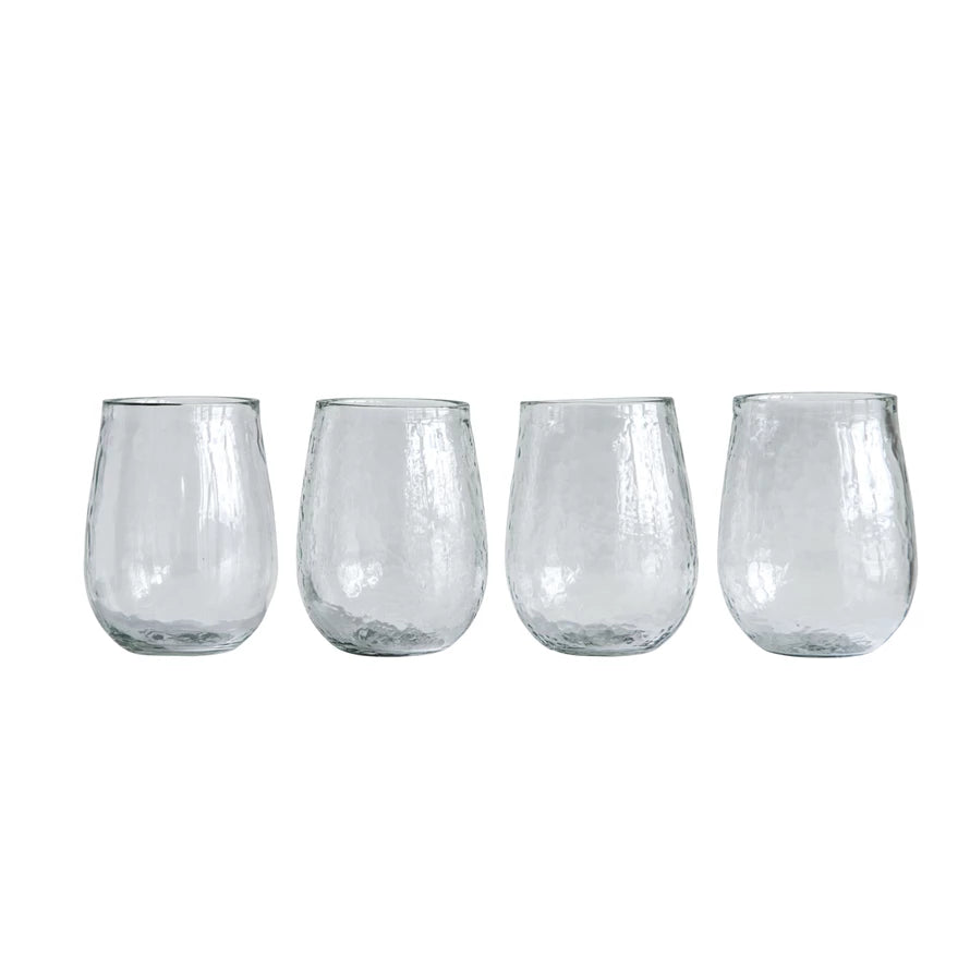 14oz Recycled Glass Stemless Wine Glass