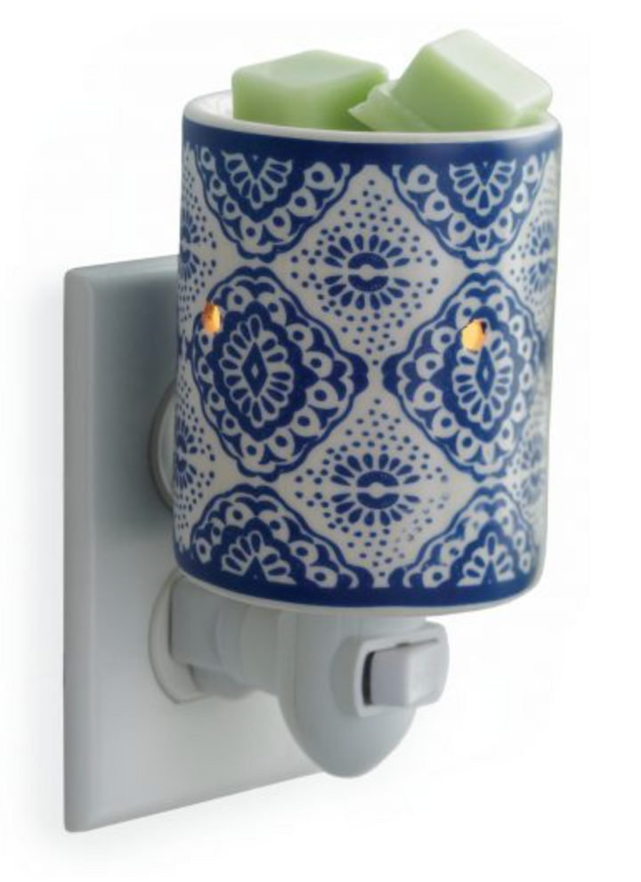 Fragrance Warmer Indigo Porcelain Pluggable