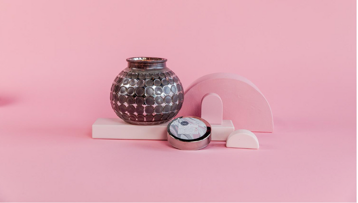 Candle Sweet Grace Gunmetal Round