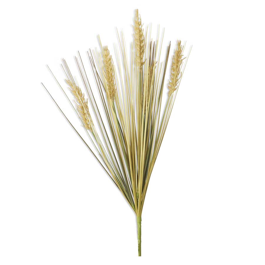 Spray Green & Cream Wheat 18”