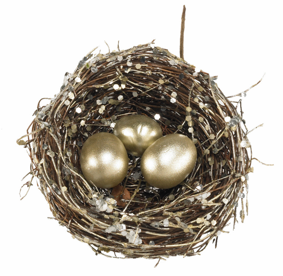 Nest With Eggs Platinum