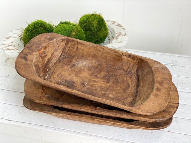 Medium Carved Dough Bowl