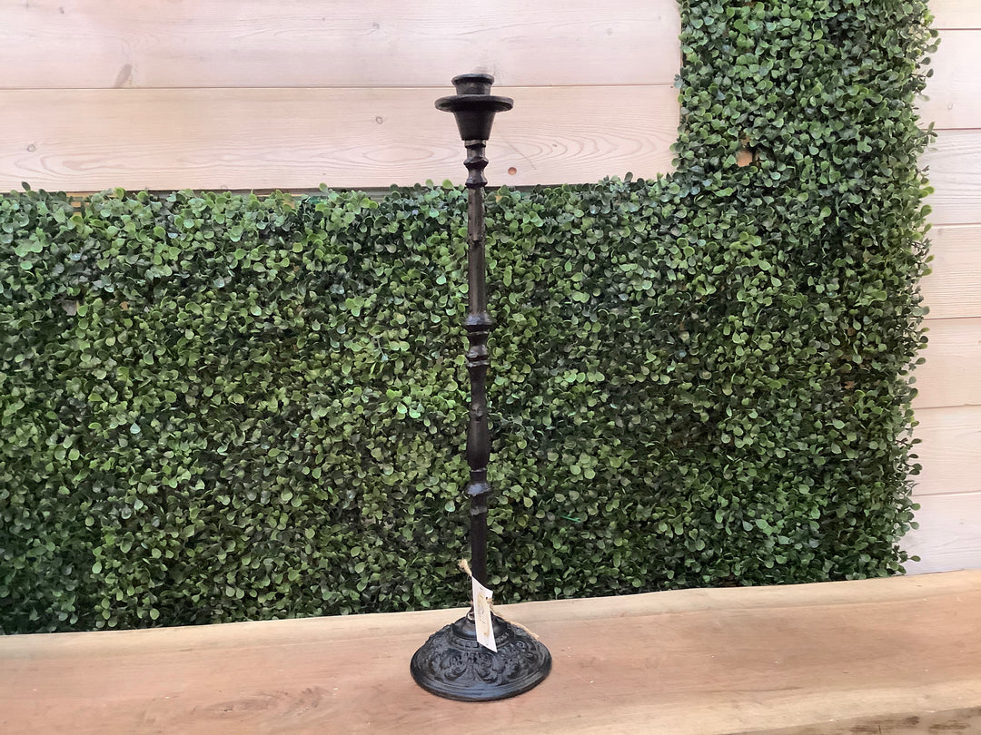 Liberty Iron Candlestick Black