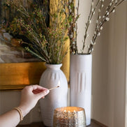 Candle Sweet Grace Mercury Pebble Glass
