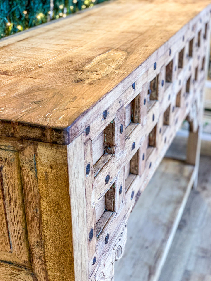 Console Table Vintage Architectural Tack