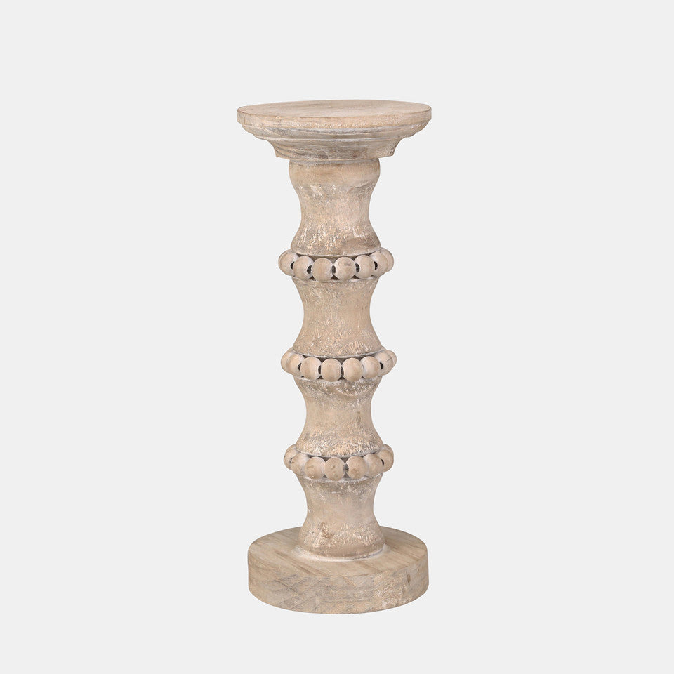 Wooden Antique Style Candleholder 13”