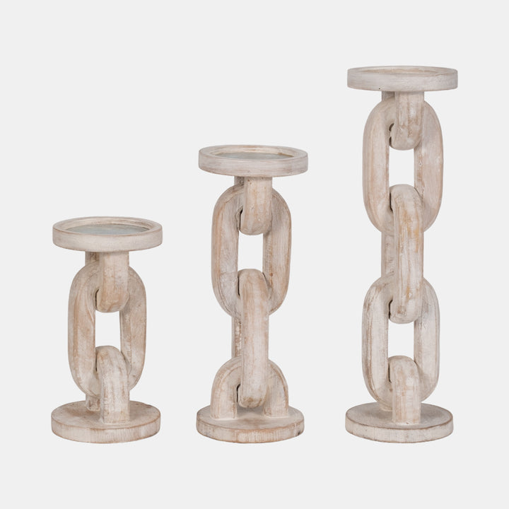 Chain Pillar Candle Holder