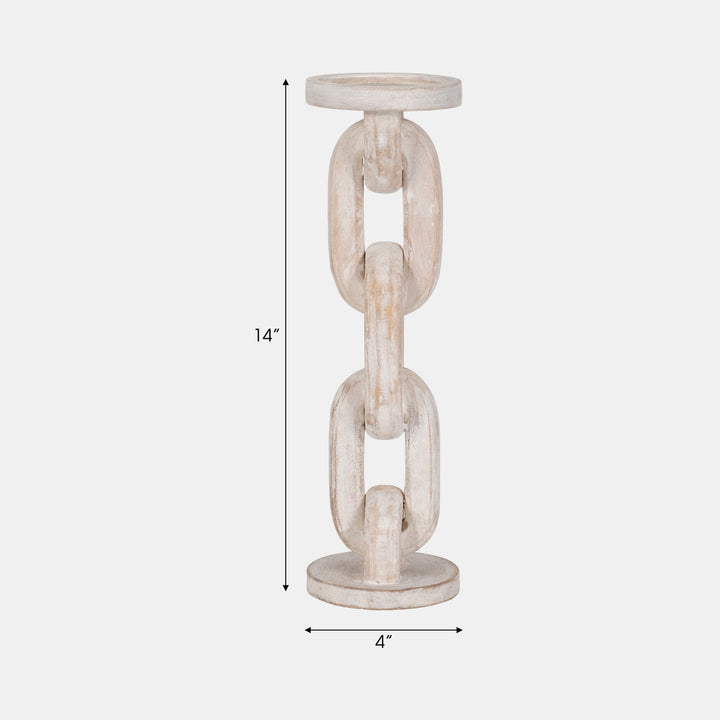 Chain Pillar Candle Holder